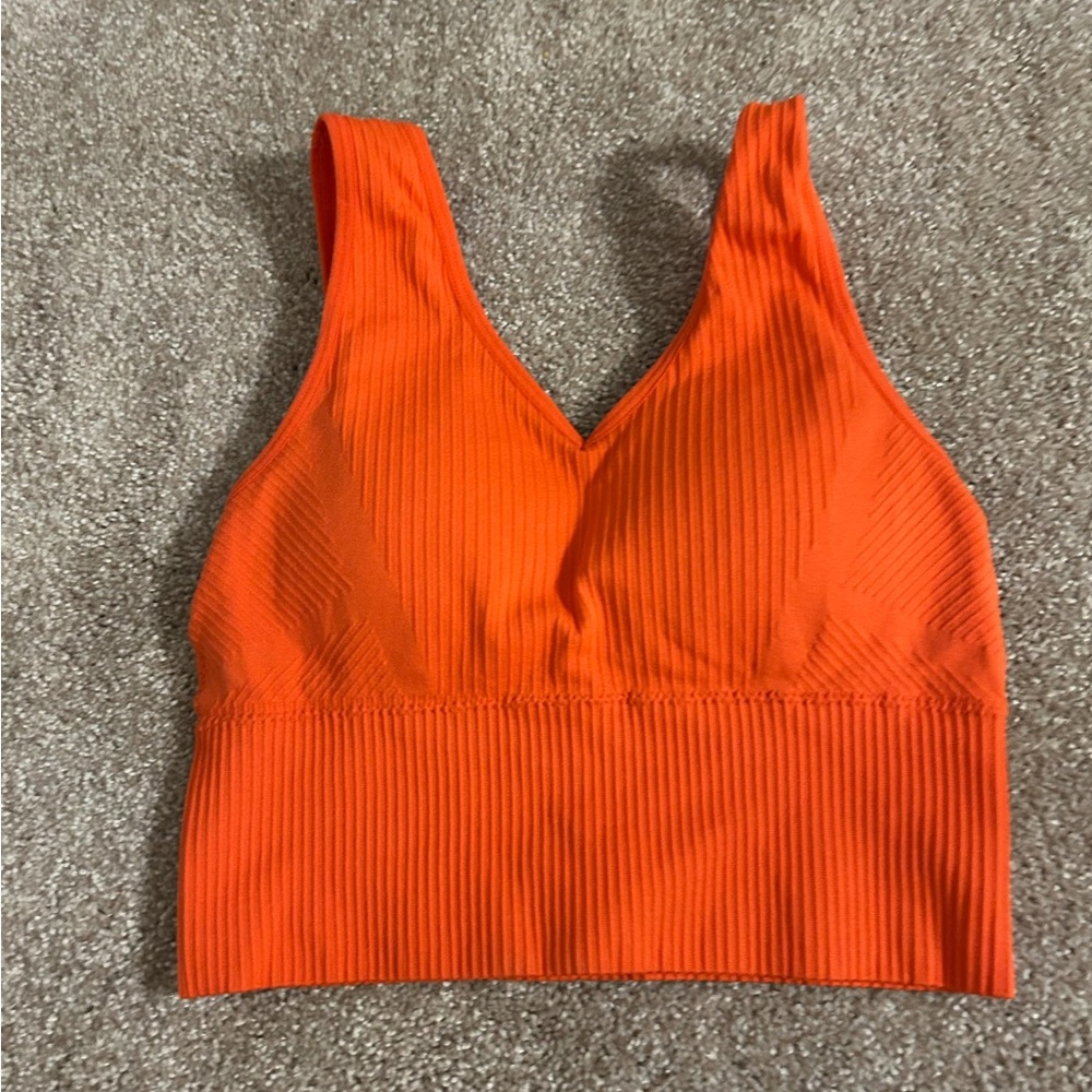 Vibrant Orange Pro Fit Sports Bra